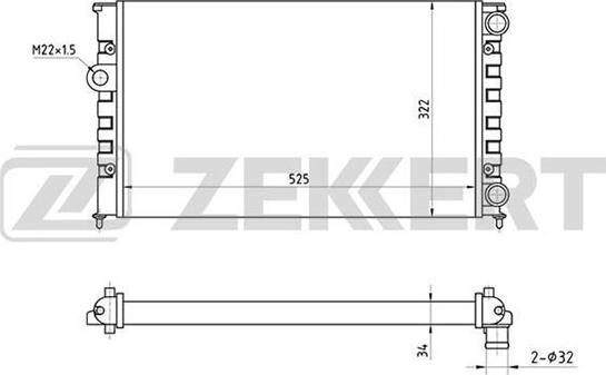 Zekkert MK-1037 - Hladnjak, hladjenje motora www.molydon.hr