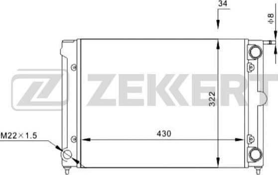 Zekkert MK-1029 - Hladnjak, hladjenje motora www.molydon.hr