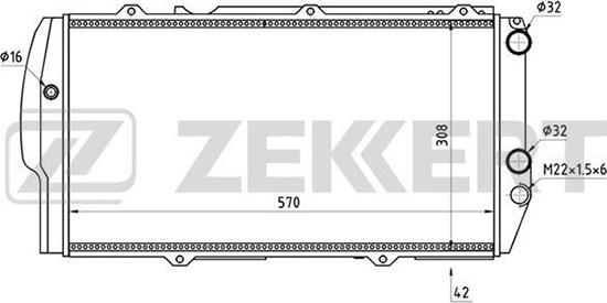 Zekkert MK-1021 - Hladnjak, hladjenje motora www.molydon.hr