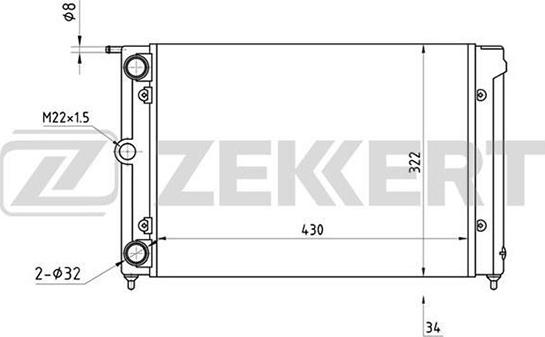 Zekkert MK-1028 - Hladnjak, hladjenje motora www.molydon.hr