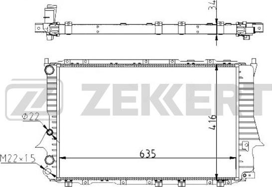 Zekkert MK-1023 - Hladnjak, hladjenje motora www.molydon.hr