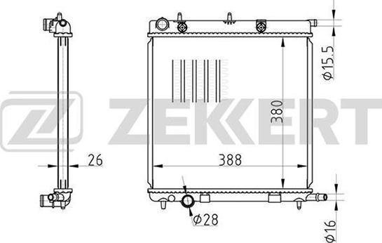 Zekkert MK-1074 - Hladnjak, hladjenje motora www.molydon.hr