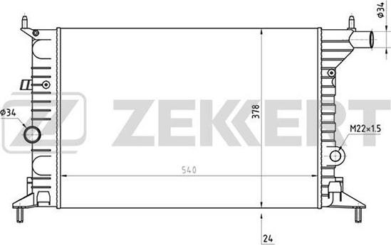 Zekkert MK-1076 - Hladnjak, hladjenje motora www.molydon.hr