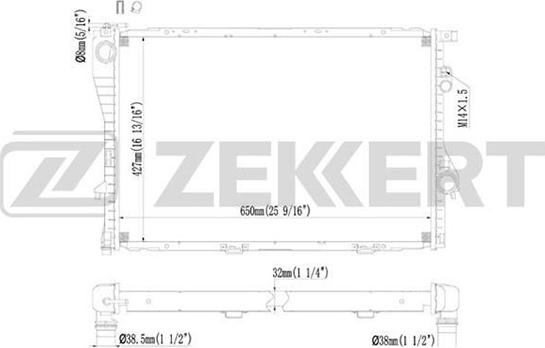 Zekkert MK-1071 - Hladnjak, hladjenje motora www.molydon.hr