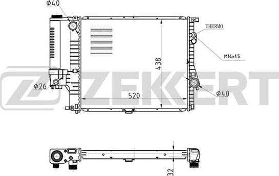 Zekkert MK-1072 - Hladnjak, hladjenje motora www.molydon.hr