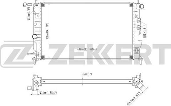 Zekkert MK-1077 - Hladnjak, hladjenje motora www.molydon.hr