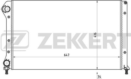 Zekkert MK-1159 - Hladnjak, hladjenje motora www.molydon.hr