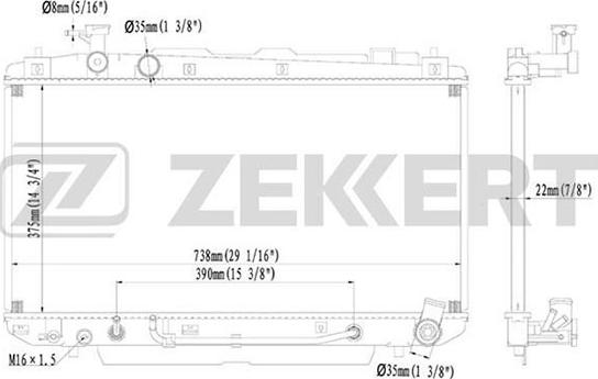 Zekkert MK-1150 - Hladnjak, hladjenje motora www.molydon.hr