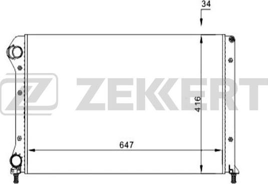 Zekkert MK-1160 - Hladnjak, hladjenje motora www.molydon.hr