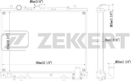 Zekkert MK-1104 - Hladnjak, hladjenje motora www.molydon.hr