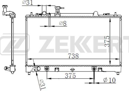 Zekkert MK-1106 - Hladnjak, hladjenje motora www.molydon.hr