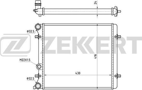 Zekkert MK-1101 - Hladnjak, hladjenje motora www.molydon.hr