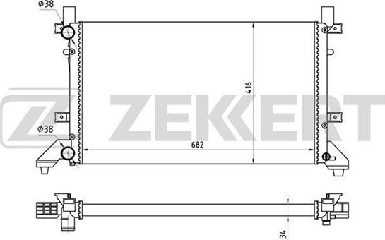 Zekkert MK-1108 - Hladnjak, hladjenje motora www.molydon.hr