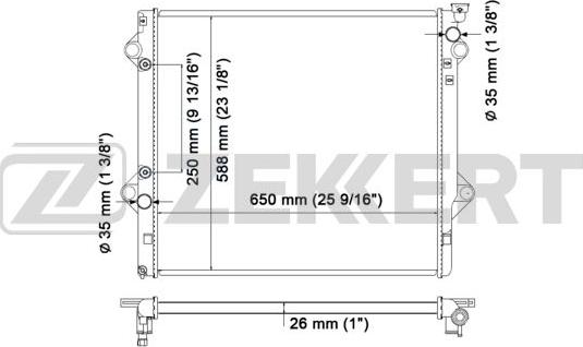 Zekkert MK-1180 - Hladnjak, hladjenje motora www.molydon.hr