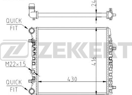 Zekkert MK-1139 - Hladnjak, hladjenje motora www.molydon.hr