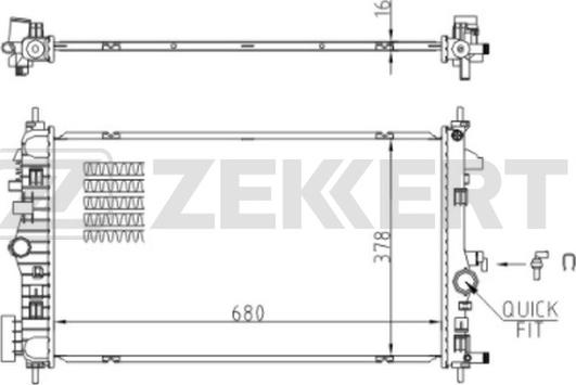 Zekkert MK-1134 - Hladnjak, hladjenje motora www.molydon.hr
