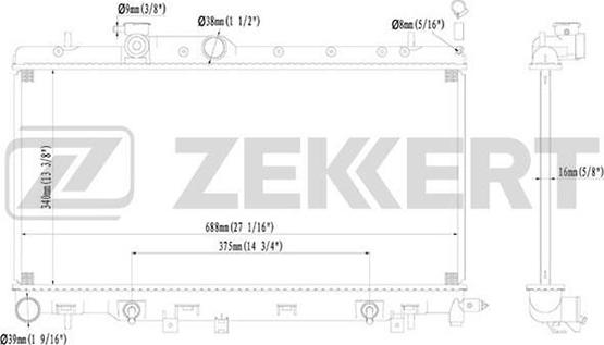 Zekkert MK-1135 - Hladnjak, hladjenje motora www.molydon.hr