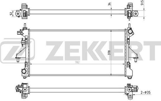 Zekkert MK-1133 - Hladnjak, hladjenje motora www.molydon.hr