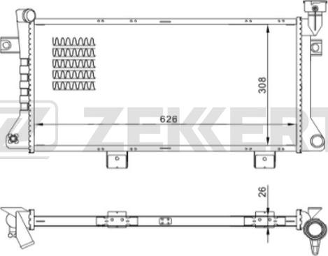 Zekkert MK-1121 - Hladnjak, hladjenje motora www.molydon.hr