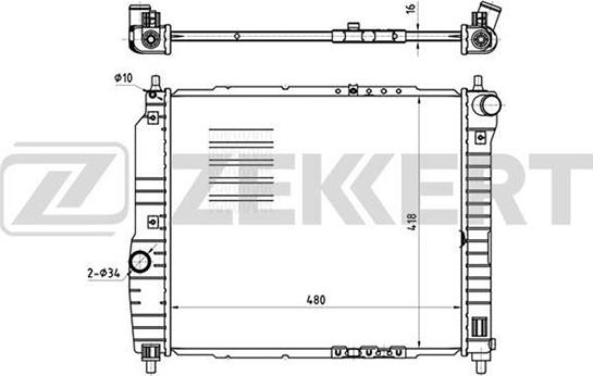 Zekkert MK-1177 - Hladnjak, hladjenje motora www.molydon.hr