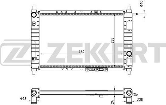 Zekkert MK-1394 - Hladnjak, hladjenje motora www.molydon.hr