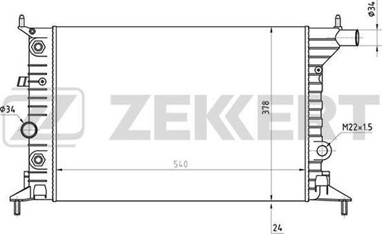 Zekkert MK-1345 - Hladnjak, hladjenje motora www.molydon.hr