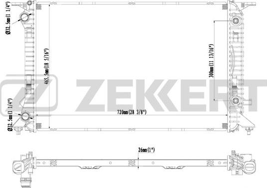 Zekkert MK-1367 - Hladnjak, hladjenje motora www.molydon.hr