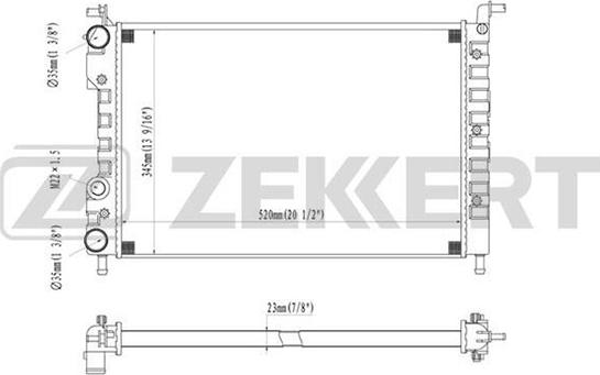 Zekkert MK-1370 - Hladnjak, hladjenje motora www.molydon.hr