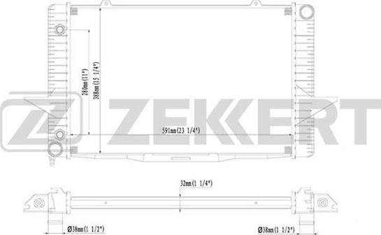 Zekkert MK-1294 - Hladnjak, hladjenje motora www.molydon.hr