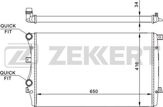 Zekkert MK-1246 - Hladnjak, hladjenje motora www.molydon.hr