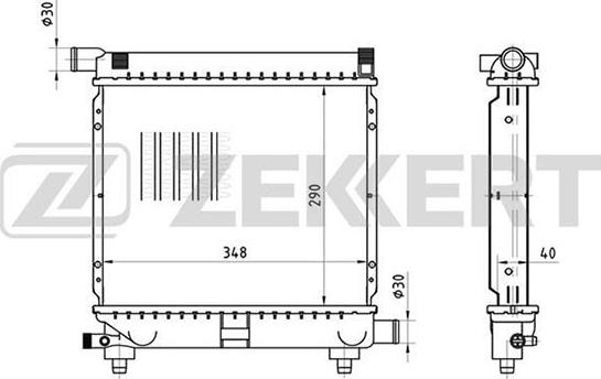 Zekkert MK-1248 - Hladnjak, hladjenje motora www.molydon.hr