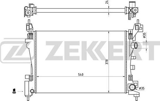 Zekkert MK-1242 - Hladnjak, hladjenje motora www.molydon.hr