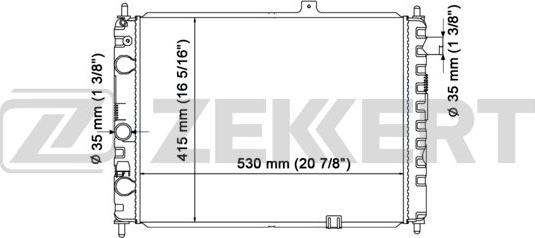 Zekkert MK-1257 - Hladnjak, hladjenje motora www.molydon.hr