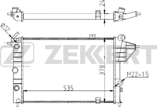 Zekkert MK-1264 - Hladnjak, hladjenje motora www.molydon.hr