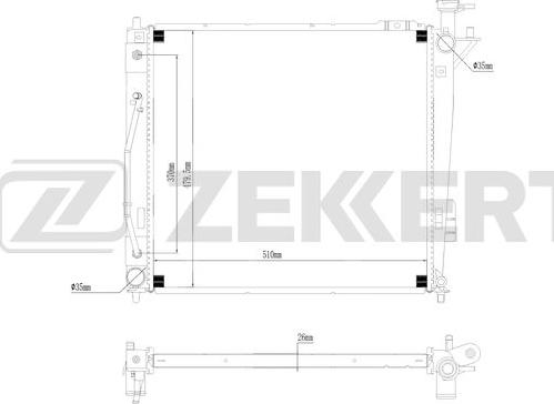 Zekkert MK-1261 - Hladnjak, hladjenje motora www.molydon.hr