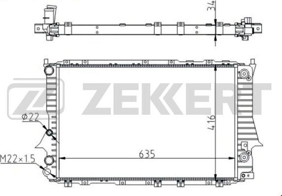 Zekkert MK-1268 - Hladnjak, hladjenje motora www.molydon.hr