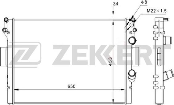 Zekkert MK-1210 - Hladnjak, hladjenje motora www.molydon.hr