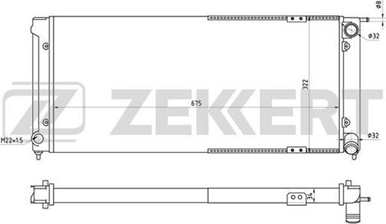 Zekkert MK-1212 - Hladnjak, hladjenje motora www.molydon.hr