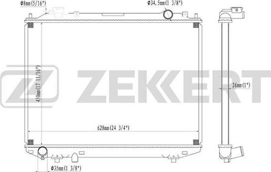 Zekkert MK-1217 - Hladnjak, hladjenje motora www.molydon.hr