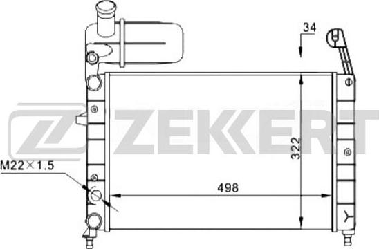 Zekkert MK-1287 - Hladnjak, hladjenje motora www.molydon.hr