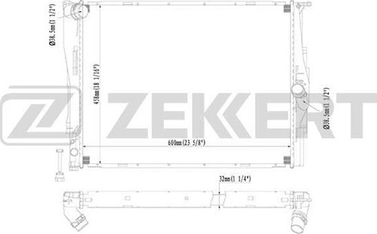 Zekkert MK-1237 - Hladnjak, hladjenje motora www.molydon.hr