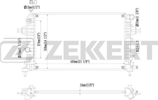 Zekkert MK-1221 - Hladnjak, hladjenje motora www.molydon.hr