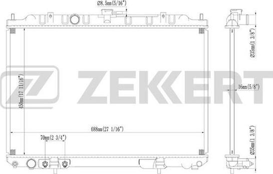 Zekkert MK-1228 - Hladnjak, hladjenje motora www.molydon.hr