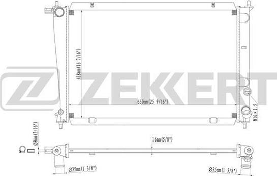 Zekkert MK-1227 - Hladnjak, hladjenje motora www.molydon.hr