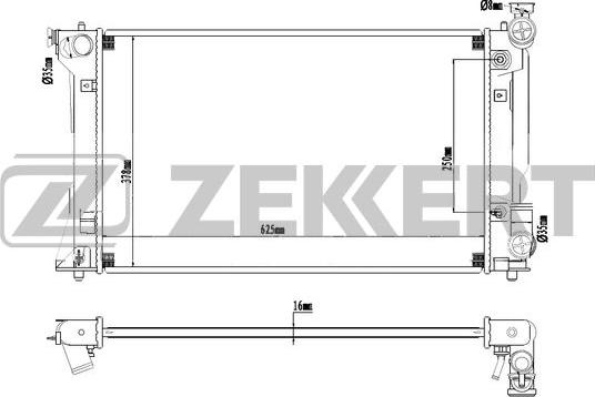 Zekkert MK-1274 - Hladnjak, hladjenje motora www.molydon.hr