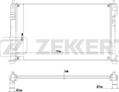 Zekkert MK-1271 - Hladnjak, hladjenje motora www.molydon.hr