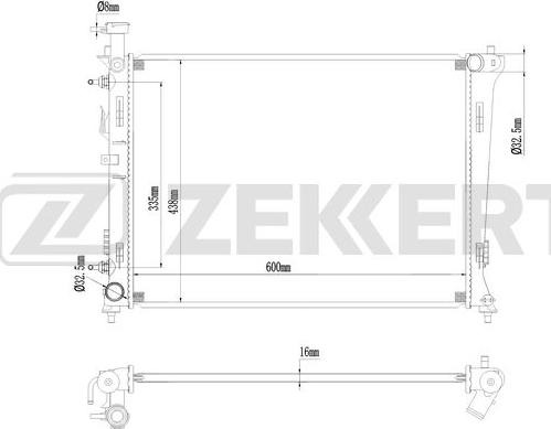 Zekkert MK-1272 - Hladnjak, hladjenje motora www.molydon.hr