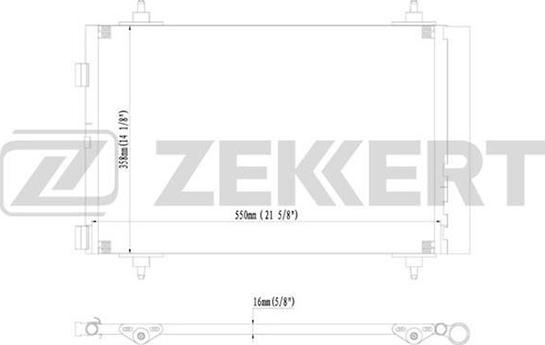 Zekkert MK-3093 - Kondenzator, klima-Uređaj www.molydon.hr