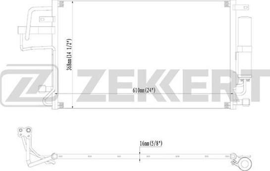 Zekkert MK-3051 - Kondenzator, klima-Uređaj www.molydon.hr