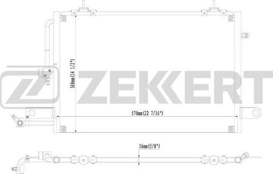 Zekkert MK-3069 - Kondenzator, klima-Uređaj www.molydon.hr